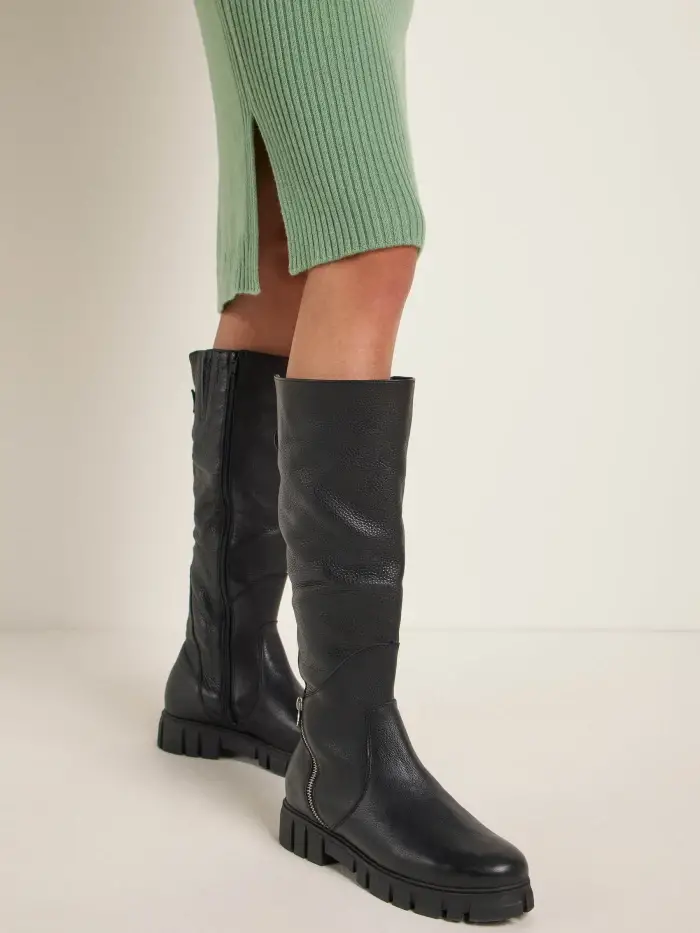 Lanius Rippen-Strickkleid Sonderangebot der Fabrik