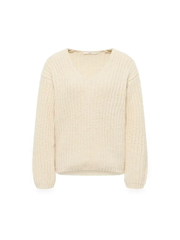 Lanius Pullover mit V-Ausschnitt (GOTS) Große Rabatte