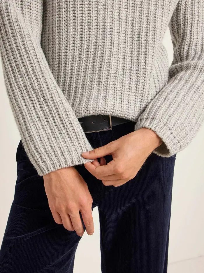 Lanius Pullover mit V-Ausschnitt (GOTS) Räumungsverkauf