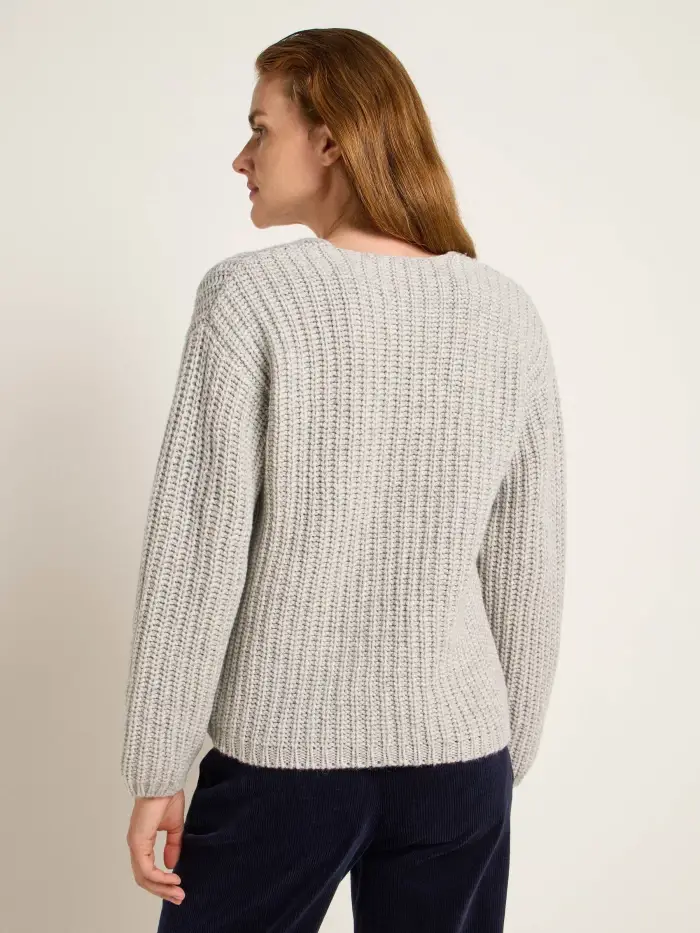 Lanius Pullover mit V-Ausschnitt (GOTS) Räumungsverkauf