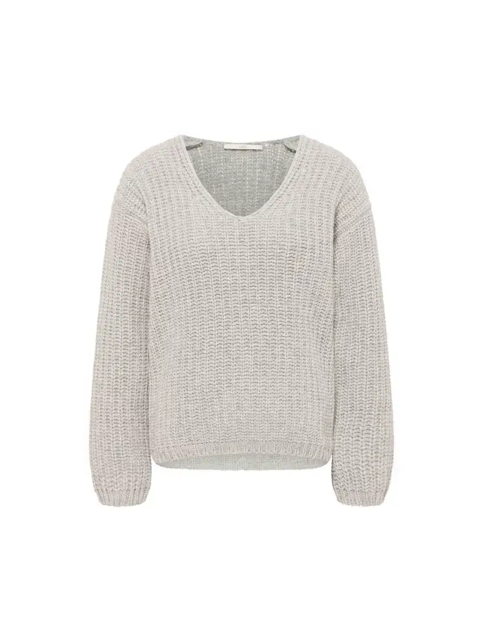Lanius Pullover mit V-Ausschnitt (GOTS) Räumungsverkauf