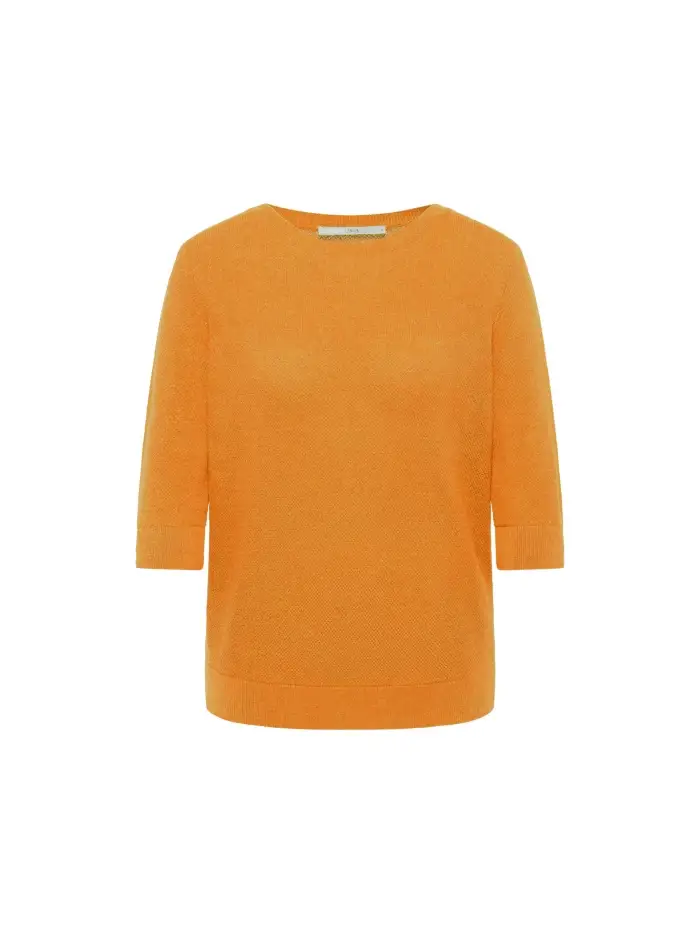 Lanius Struktur-Halbarmpullover (GOTS) Begrenzte Freigabe