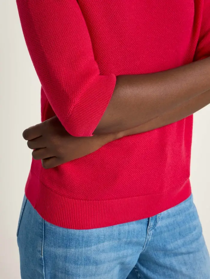 Lanius Struktur-Halbarmpullover (GOTS) Letzte 2 Tage
