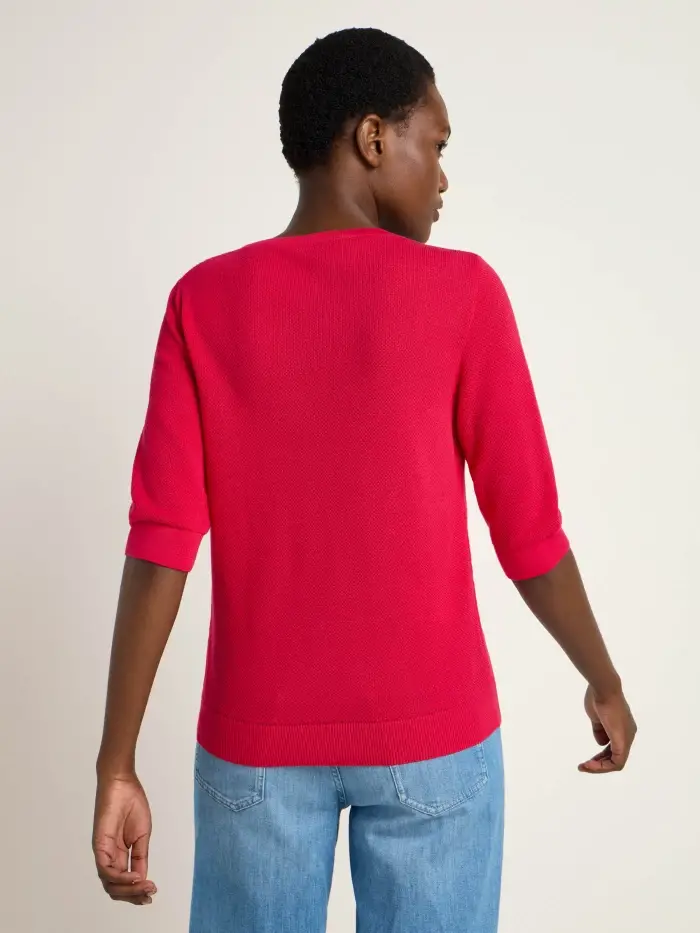Lanius Struktur-Halbarmpullover (GOTS) Letzte 2 Tage