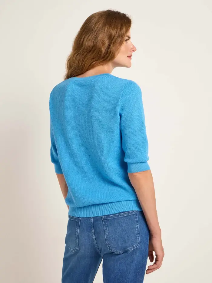 Lanius Struktur-Halbarmpullover (GOTS) Super Rabatt
