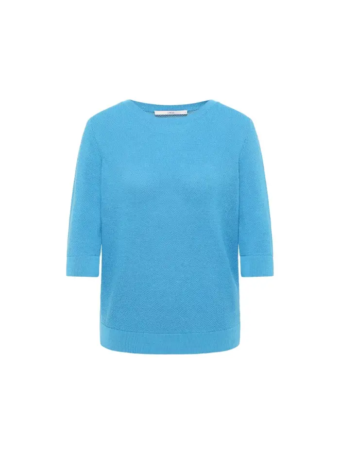 Lanius Struktur-Halbarmpullover (GOTS) Super Rabatt