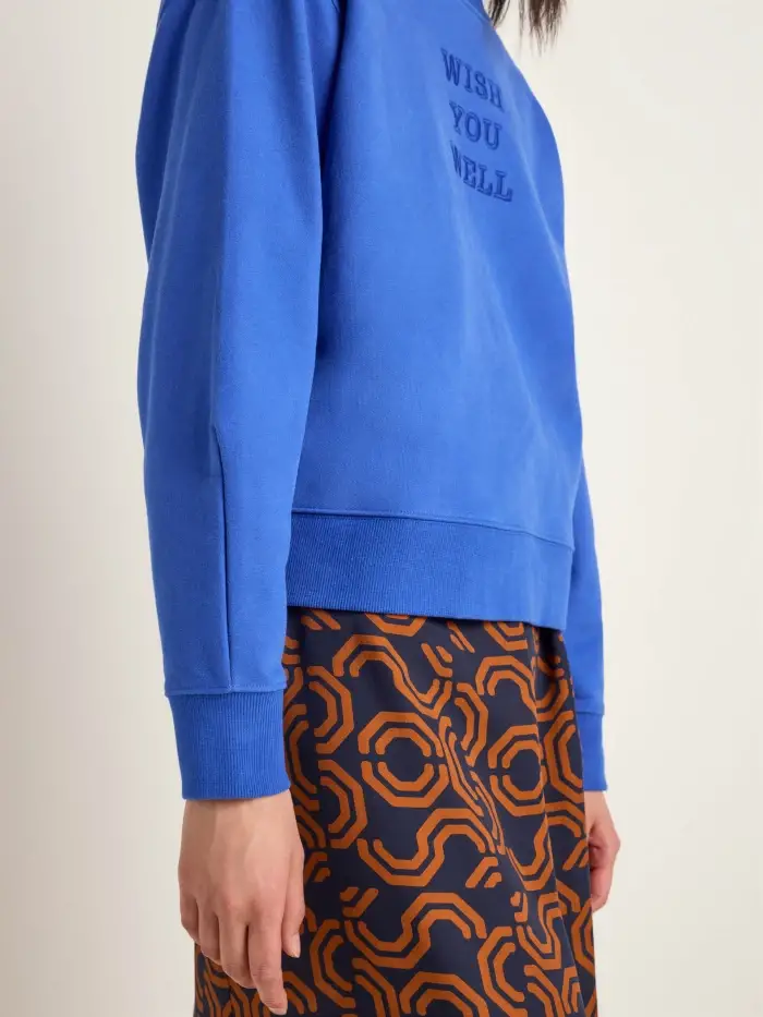 Lanius Statement Sweatshirt "wish you well" (GOTS) Verkauf