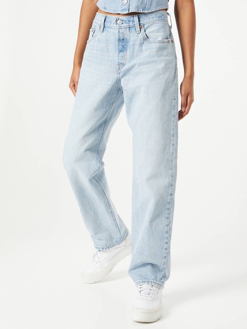 LEVI'S ® Regular Jeans '501® 90's Jeans' in Light Blue Im Verkauf