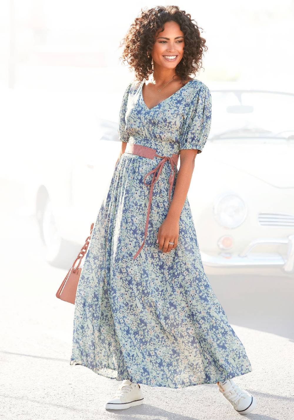 BUFFALO Dress in Dusty Blue Begrenztes Angebot