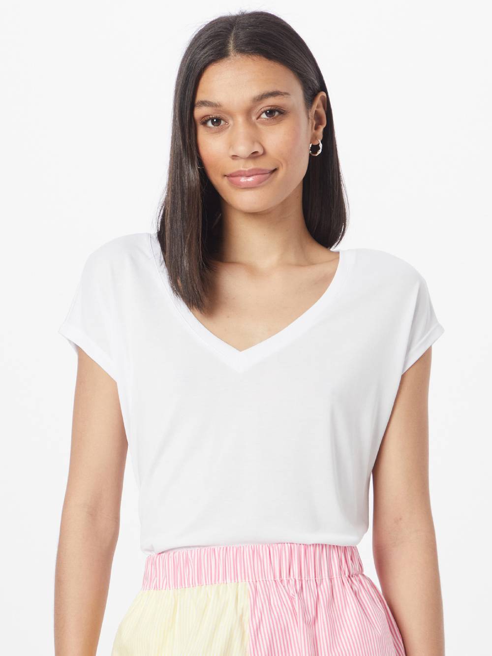 VILA Shirt in White Valentinstagsangebot