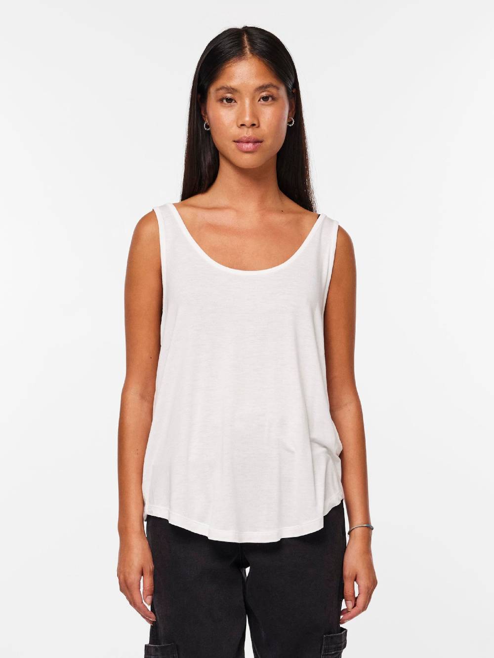 PIECES Top 'BILLO' in White Große Rabatte