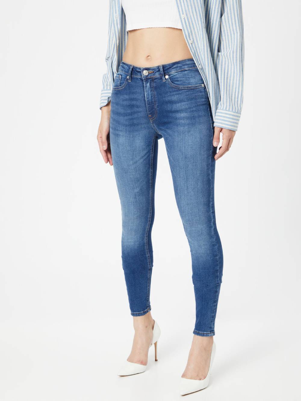 ONLY Skinny Jeans 'Paola' in Dark Blue Bis zu 65% Rabatt