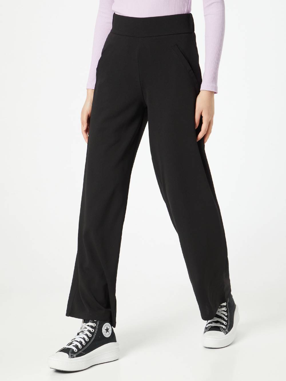 JDY Wide leg Pants in Black Sonderangebot der Fabrik