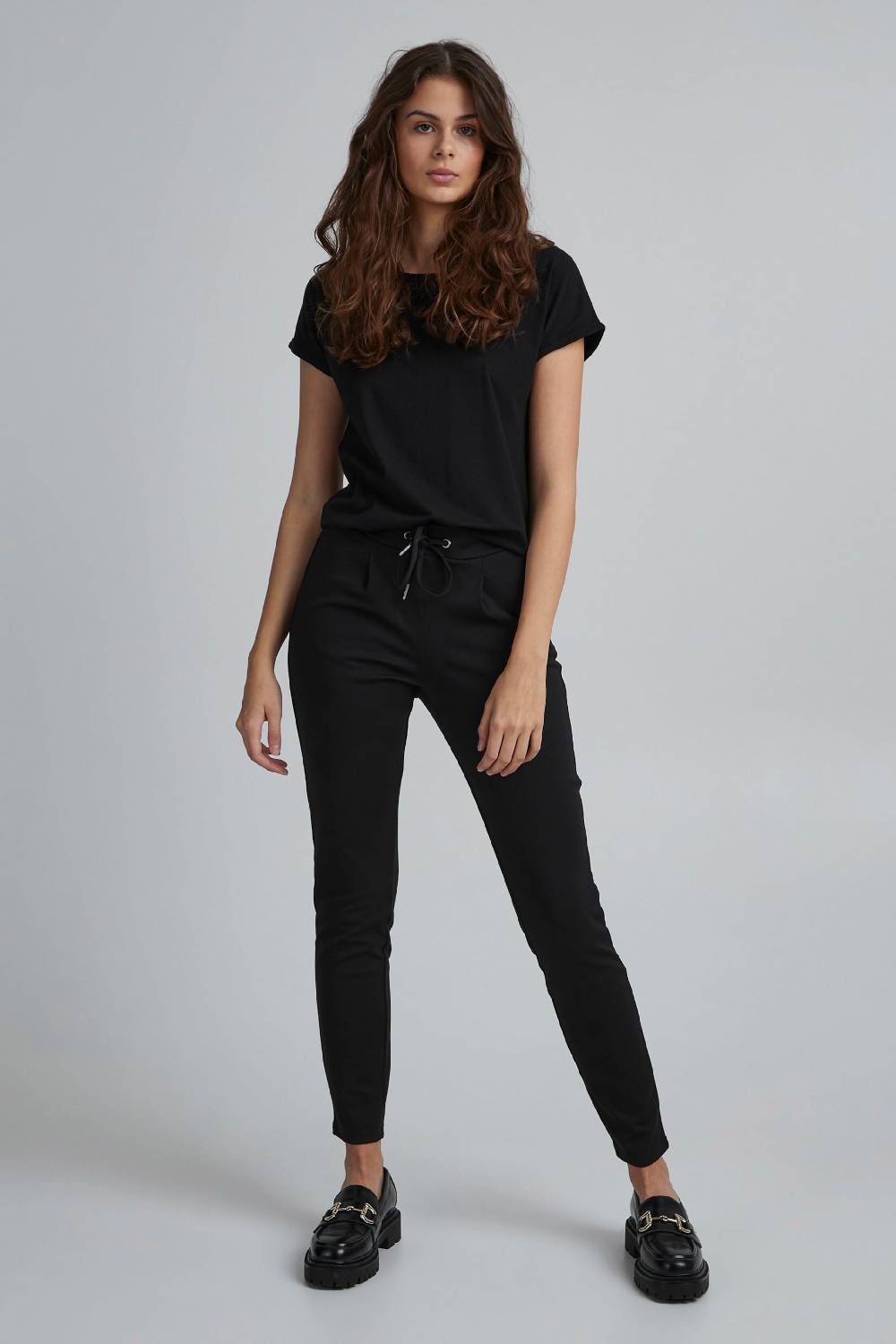 b.young Slim fit Pants 'Rizetta' in Black Meist gekauft