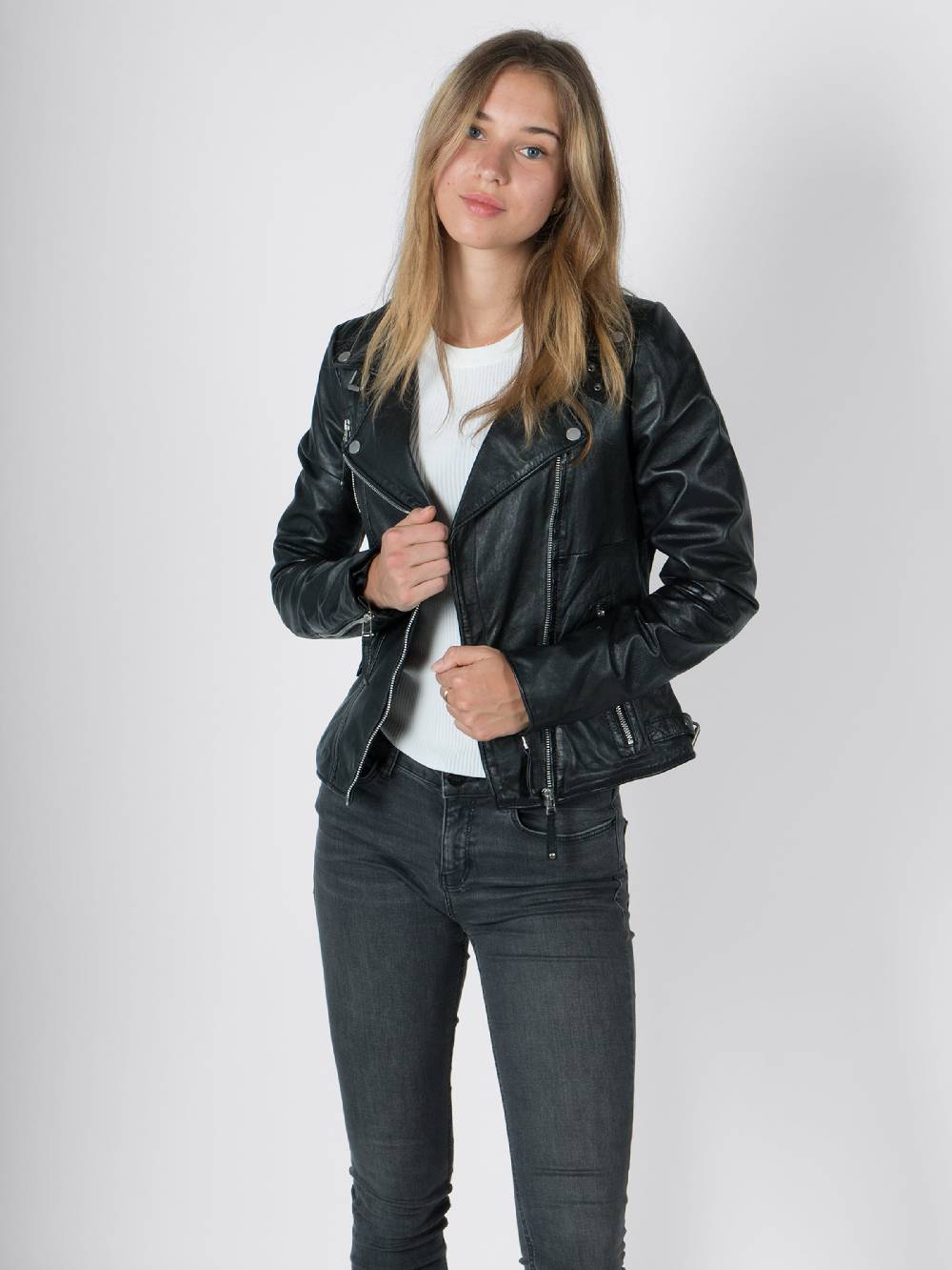 FREAKY NATION Between-Season Jacket 'BikerPrincess' in Black Günstig kaufen