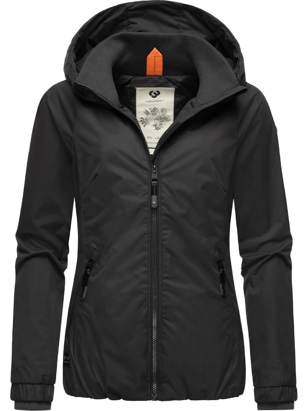 Ragwear Performance Jacket 'Dizzie' in Black Jubiläumsangebot