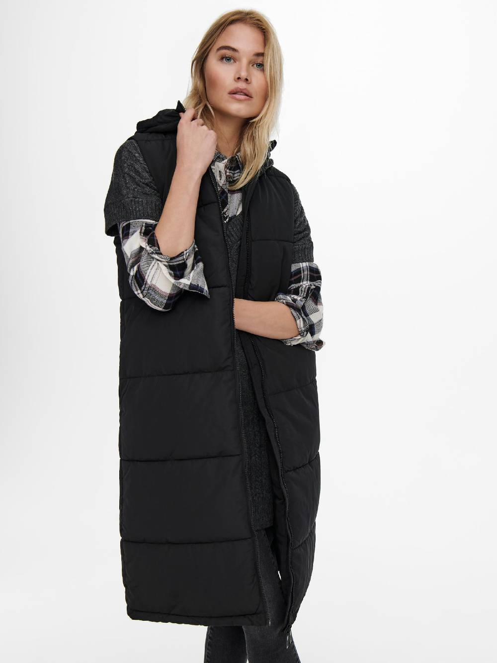 ONLY Vest 'ONLALINA' in Black Lagerräumung