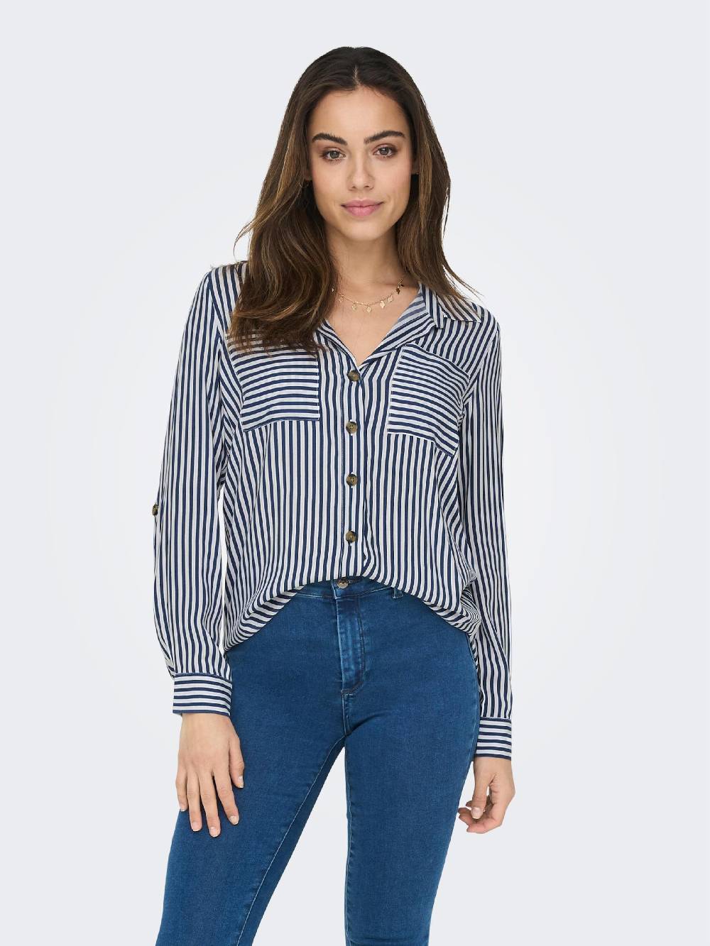 ONLY Blouse 'ONLYasmin' in Marine Blue Kostenlose Rückgabe