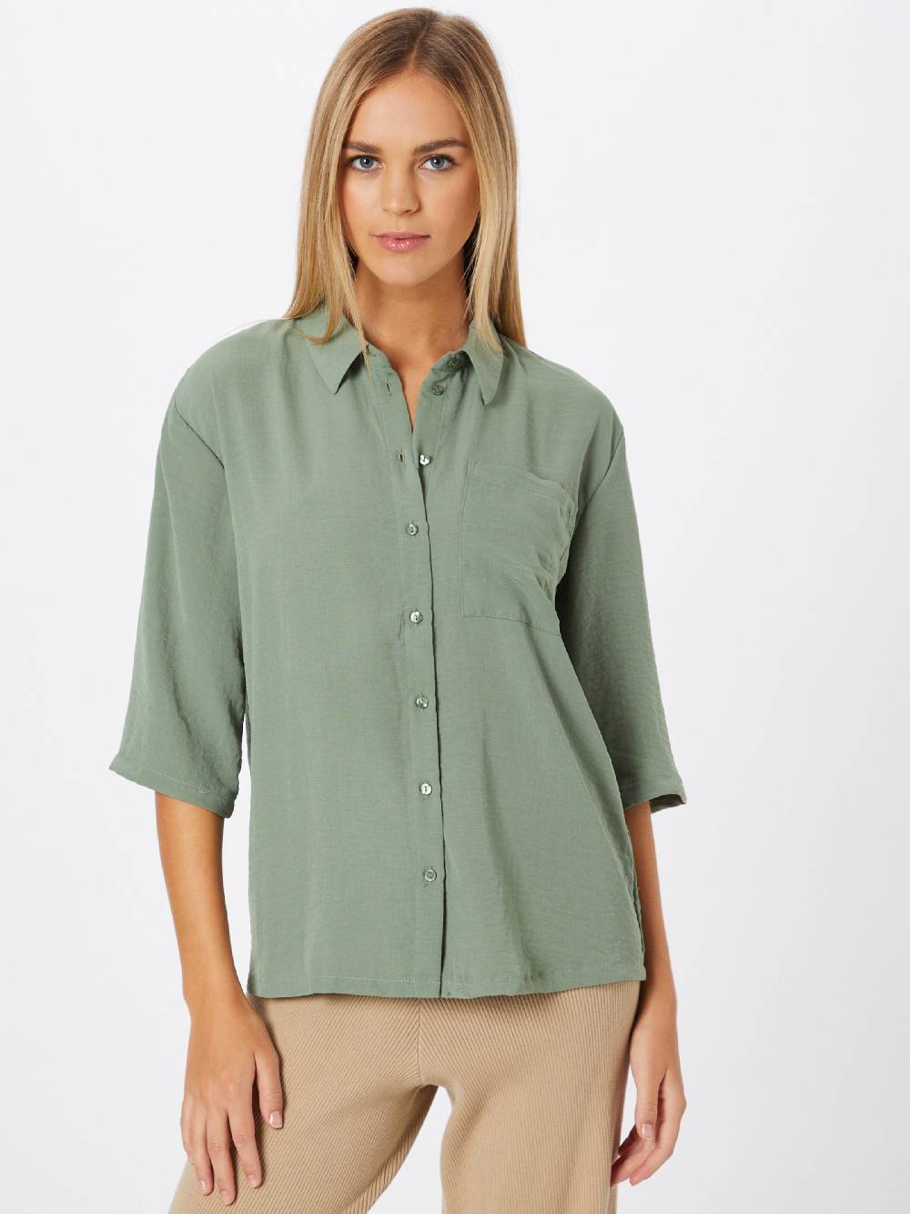 JDY Blouse 'Divya' in Olive Neueste Stile