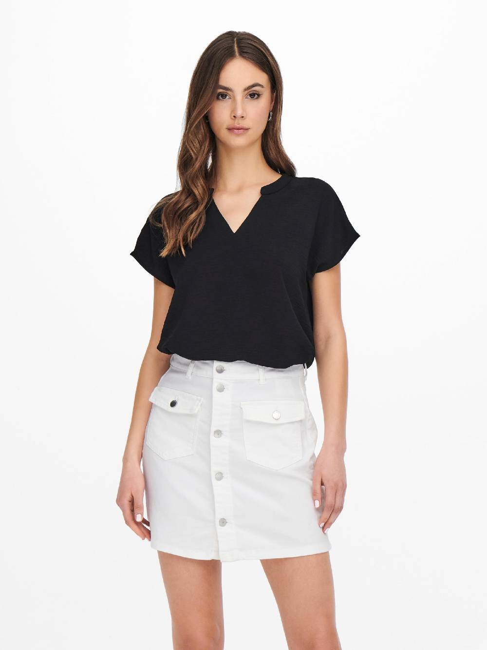 JDY Blouse in Black Sonderangebot der Fabrik