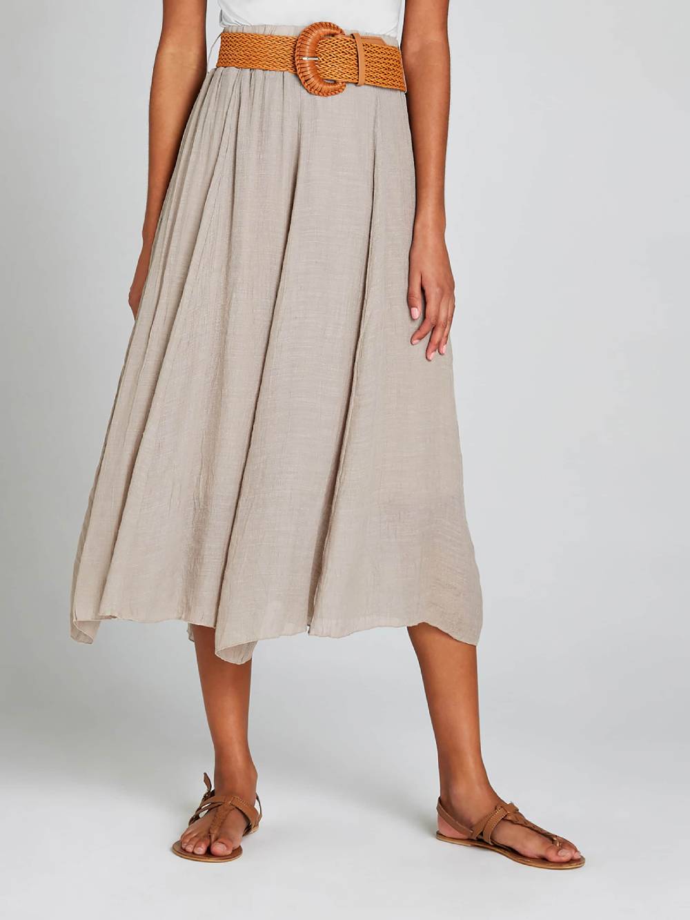 Apricot Skirt in Brown Kostenloser Versand international