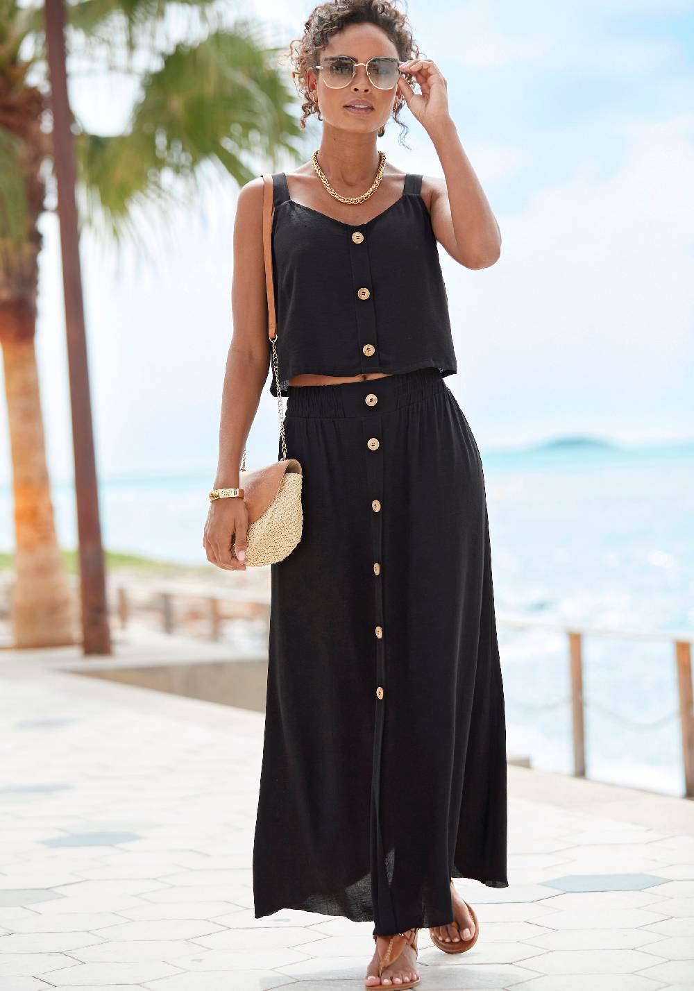 VIVANCE Skirt in Black Blitzverkäufe