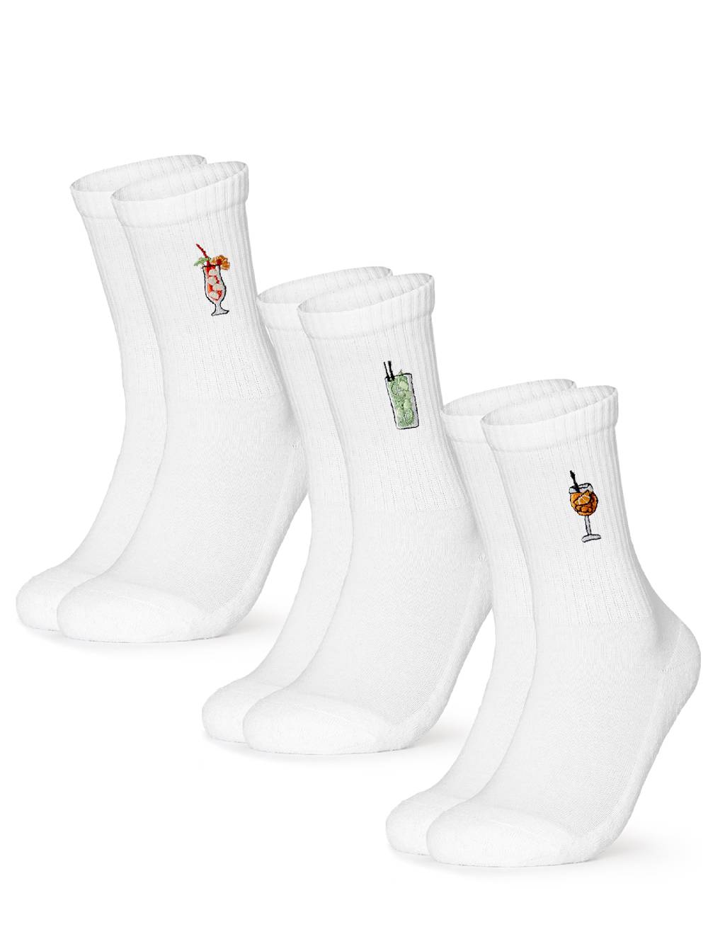Occulto Socks 'Robin' in White Letzte 3 Tage