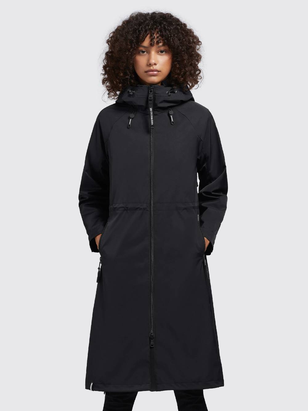 khujo Between-Seasons Coat 'Xappi' in Black Kostenloser Versand