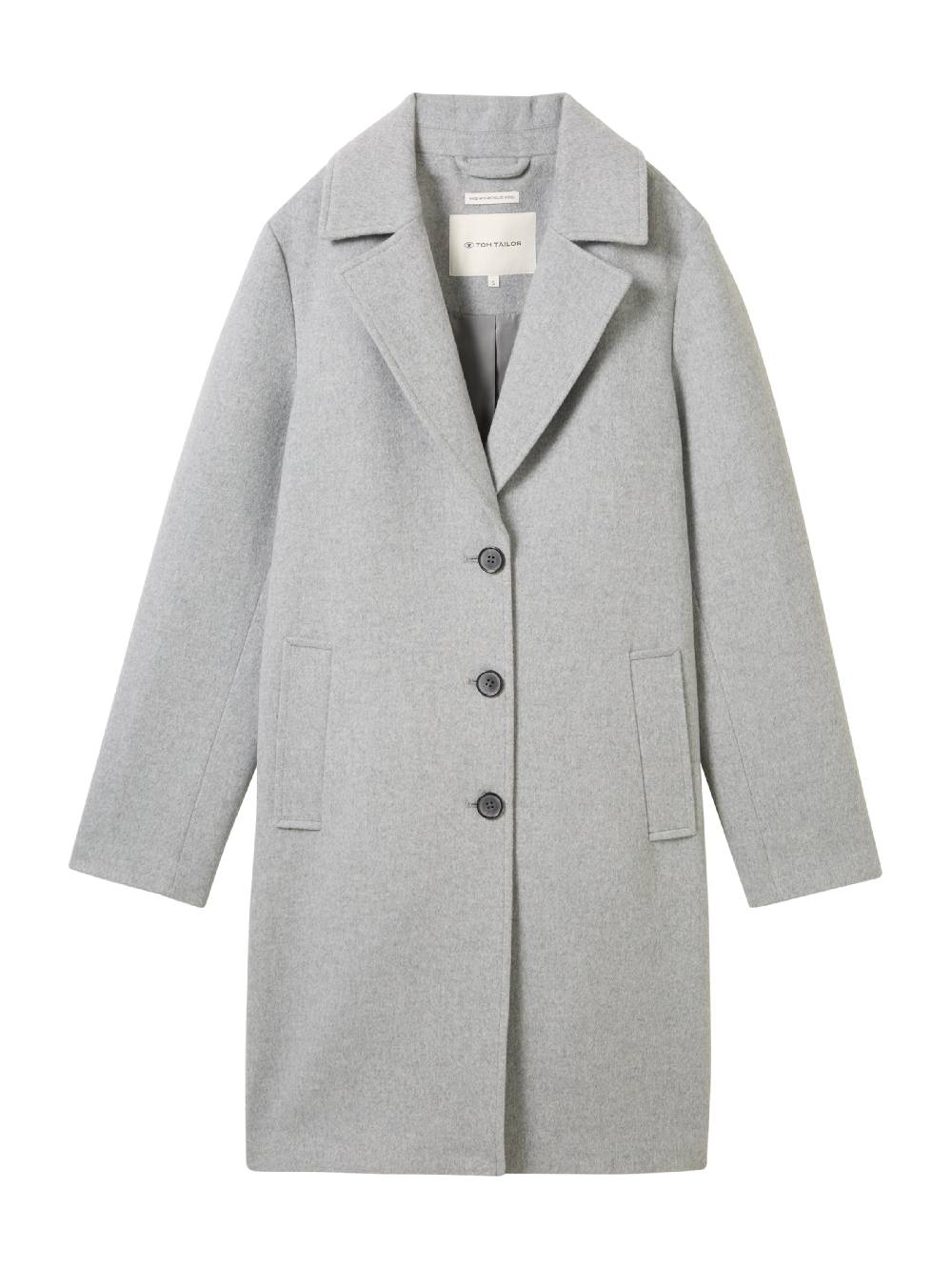 TOM TAILOR Between-Seasons Coat in Light Grey Versandkostenfrei