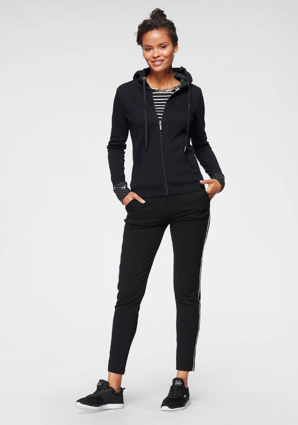 KangaROOS Zip-Up Hoodie in Dark Blue Räumungsverkauf