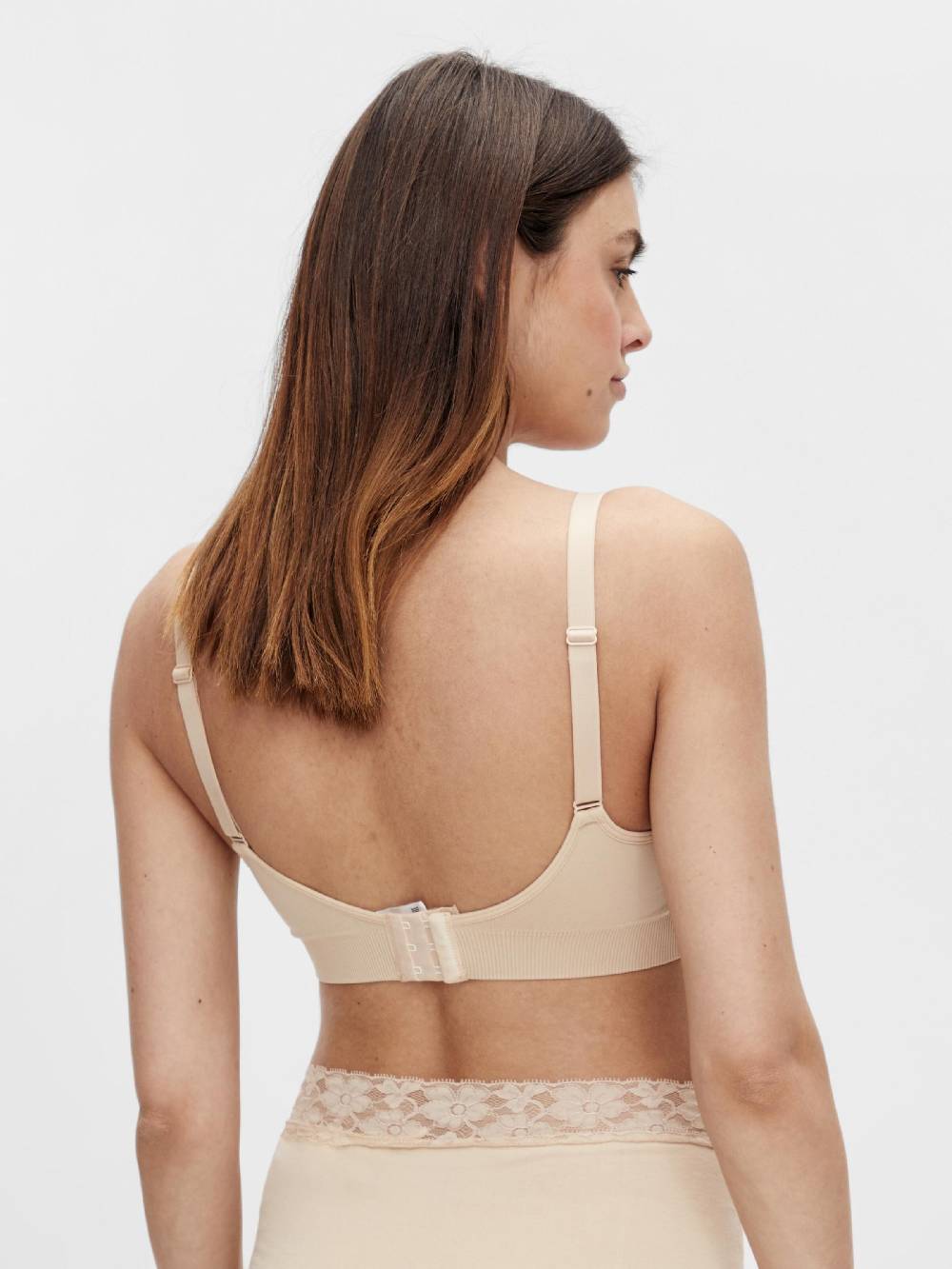 MAMALICIOUS Nursing Bra 'Ilja' in Light Beige, Black Letzte 3 Tage