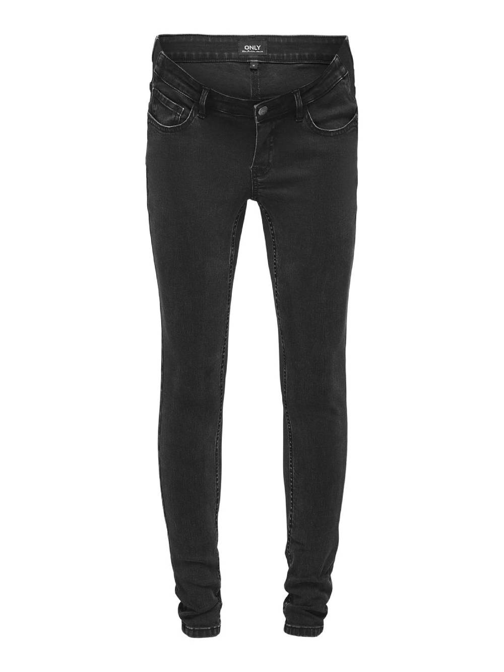 Only Maternity Skinny Jeans in Black Denim Outlet
