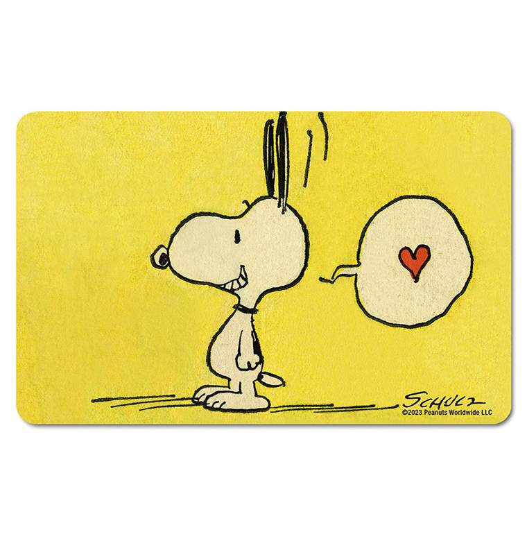 Logoshirt Peanuts - Snoopy & Woodstock - 4er Set - Frühstücksbrettchen Nur für heute