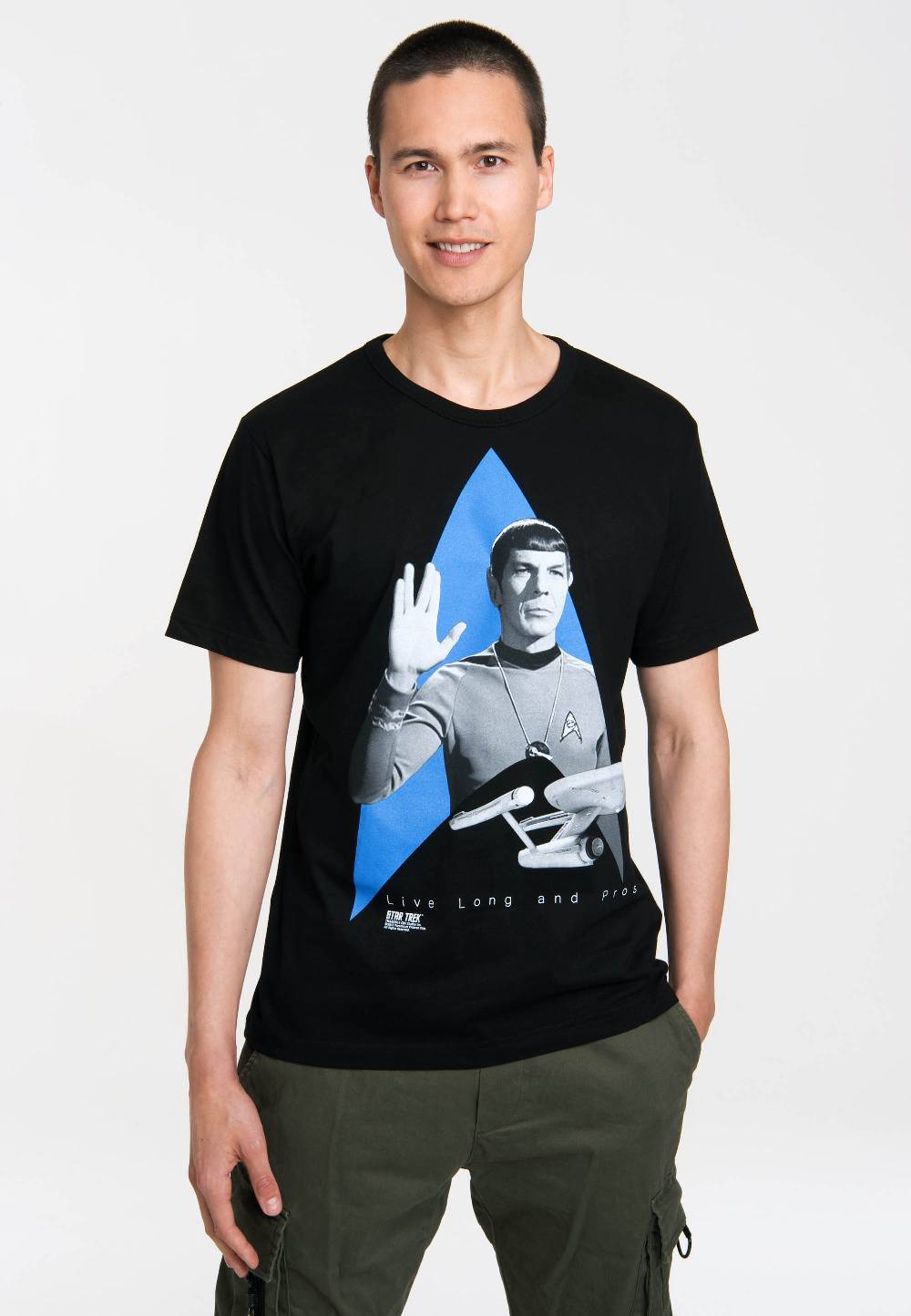 Logoshirt Star Trek - Spock - USS Enterprise Logo - T-Shirt Print - Herren Verkauf