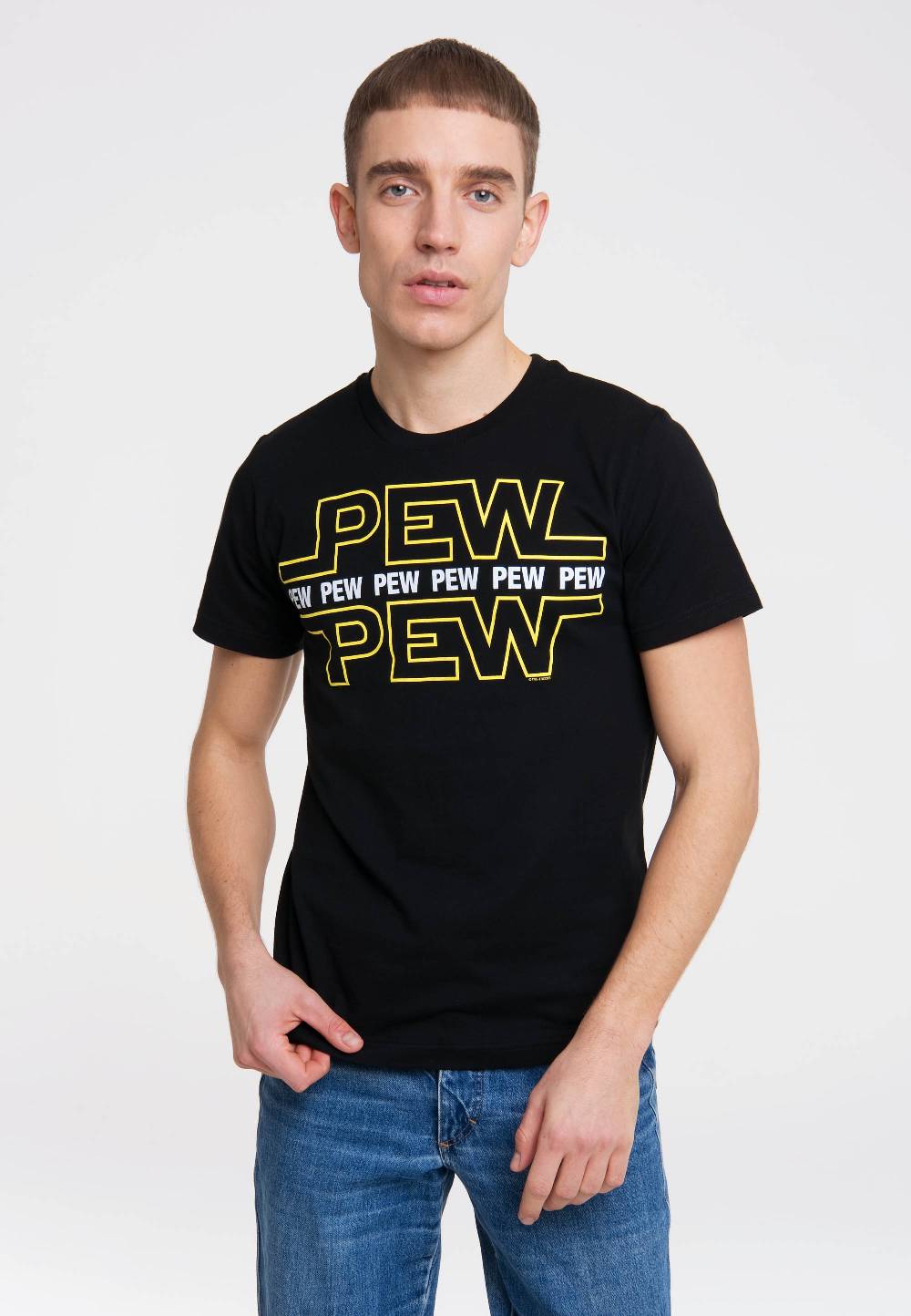 Logoshirt Pew Pew - T-Shirt Print Fabrikverkauf