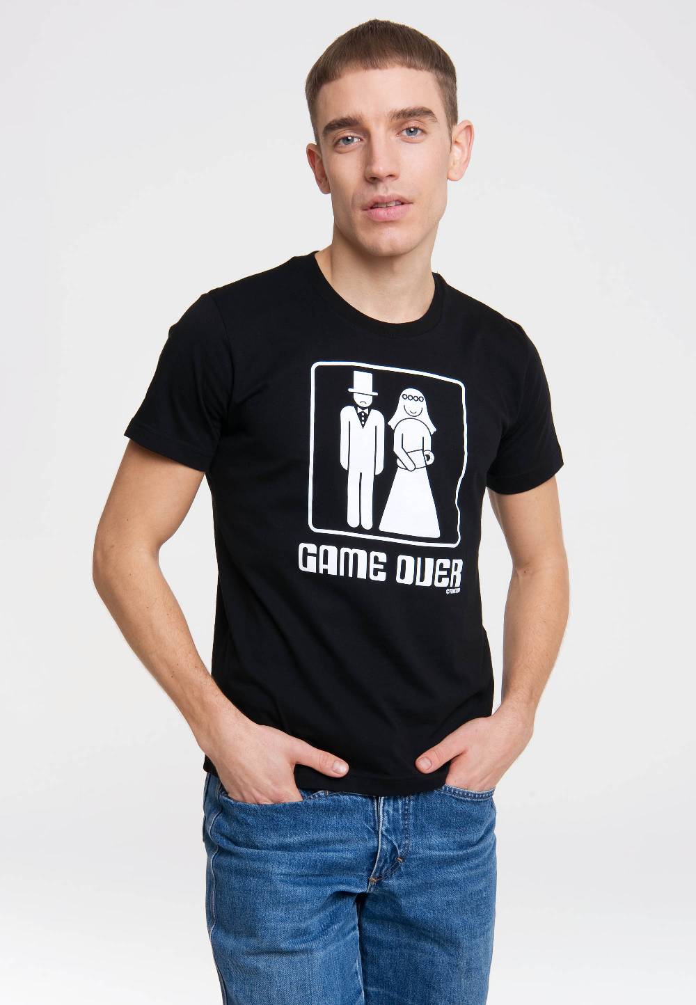 Logoshirt Game Over - Hochzeit - T-Shirt Print Fabrikpreis