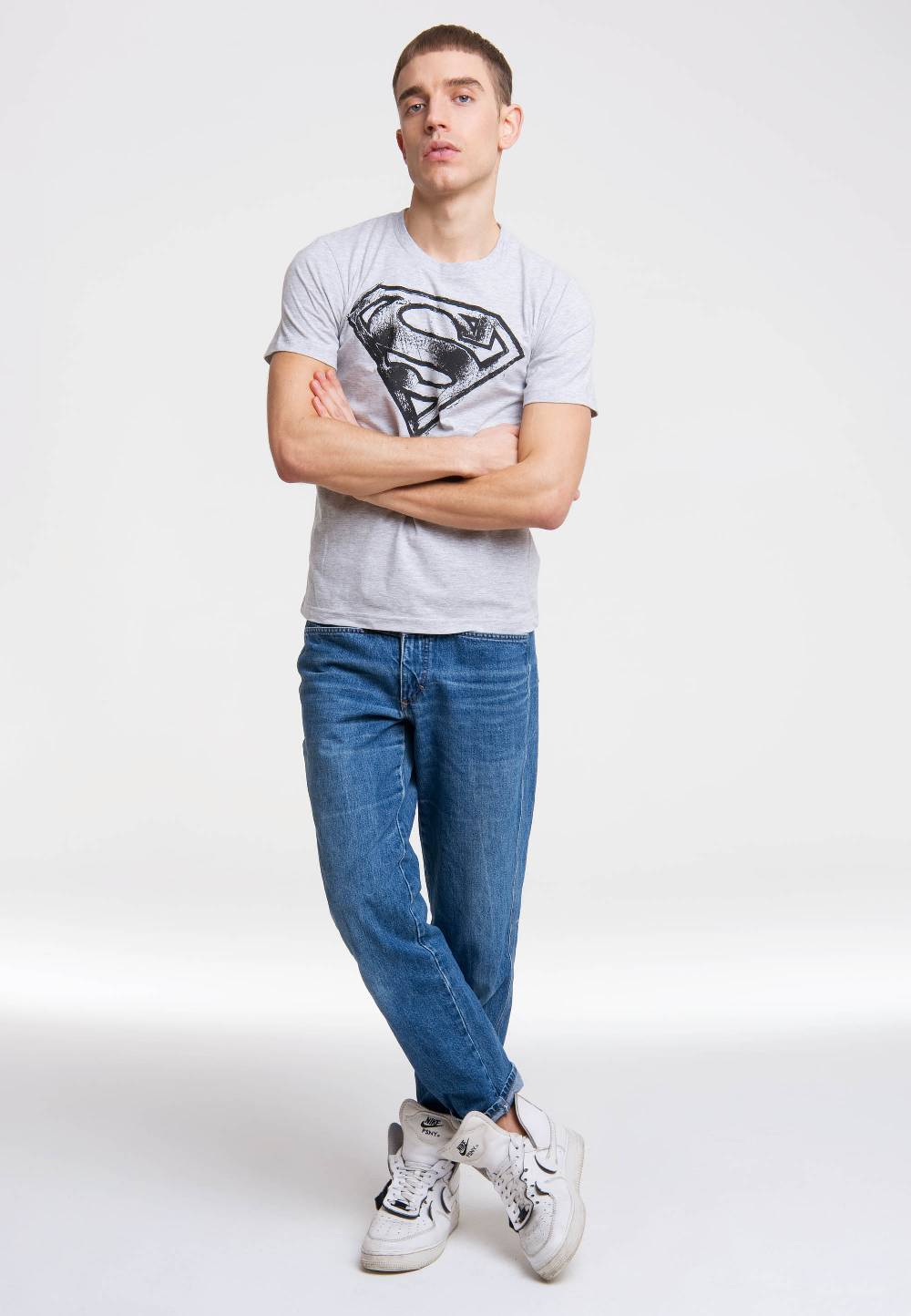 Logoshirt Superman - Logo - Scribble - DC Comics - T-Shirt Print Sonderangebot