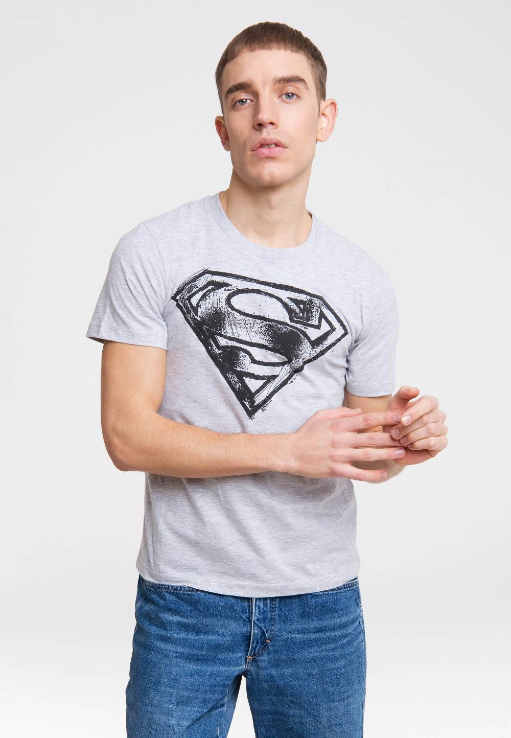 Logoshirt Superman - Logo - Scribble - DC Comics - T-Shirt Print Sonderangebot
