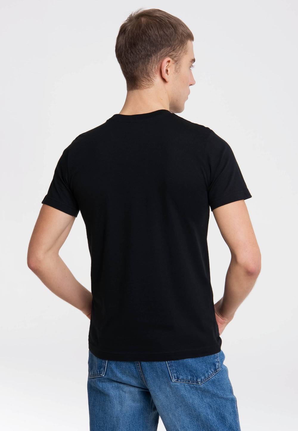 Logoshirt Fast Food - Hund Jagt Katze - T-Shirt Print Cyber Monday