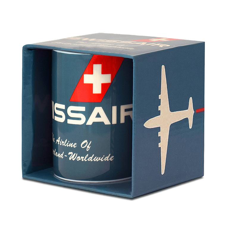 Logoshirt Swissair - The Airline Of Switzerland - Kaffeetasse Vierteljährliche Förderung