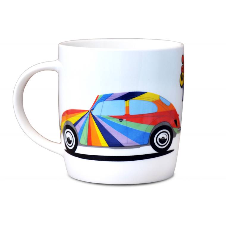 Logoshirt VW - Käfer - Streifen - Love That Bug - Kaffeebecher Günstiger Verkauf
