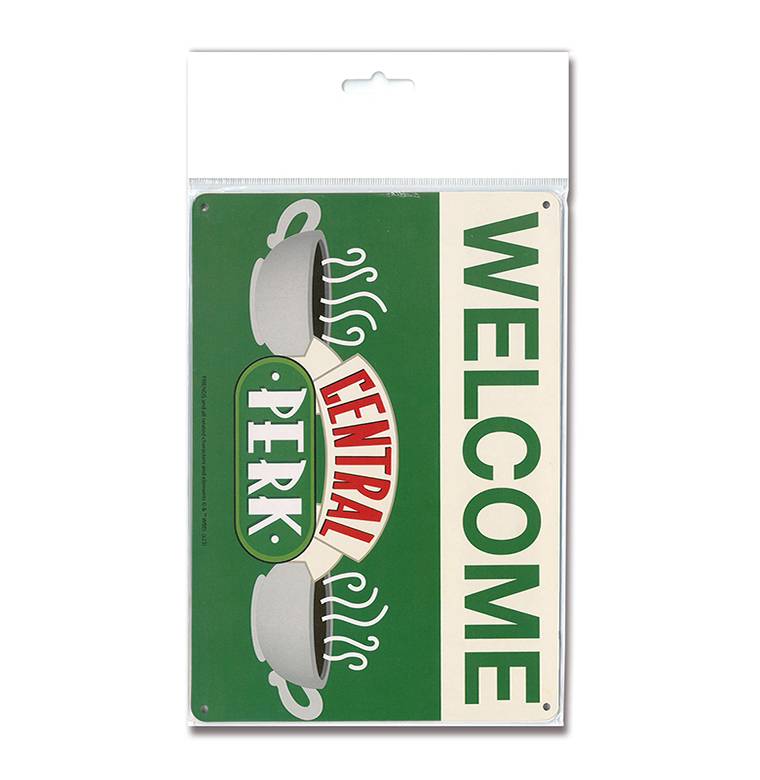 Logoshirt Friends - Central Perk - Welcome - Blechschild A5 Preisnachlass