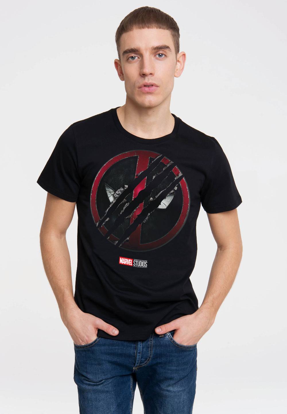 Logoshirt Deadpool & Wolverine - Marvel Comics - T-Shirt Print - Herren Zeitbegrenzte Promotion