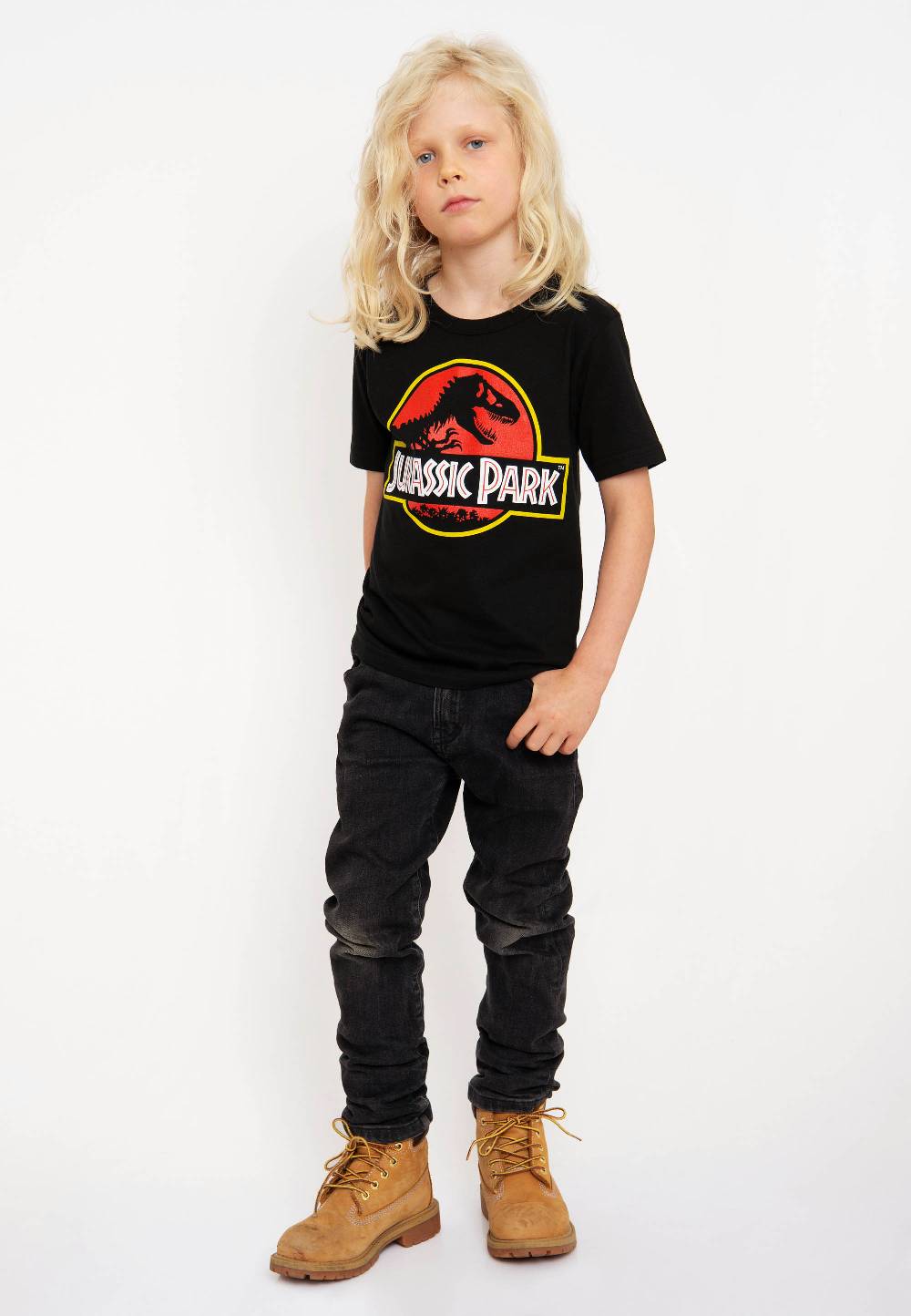 Logoshirt Jurassic Park - Logo - Bio - T-Shirt Print - Kinder Nur für heute