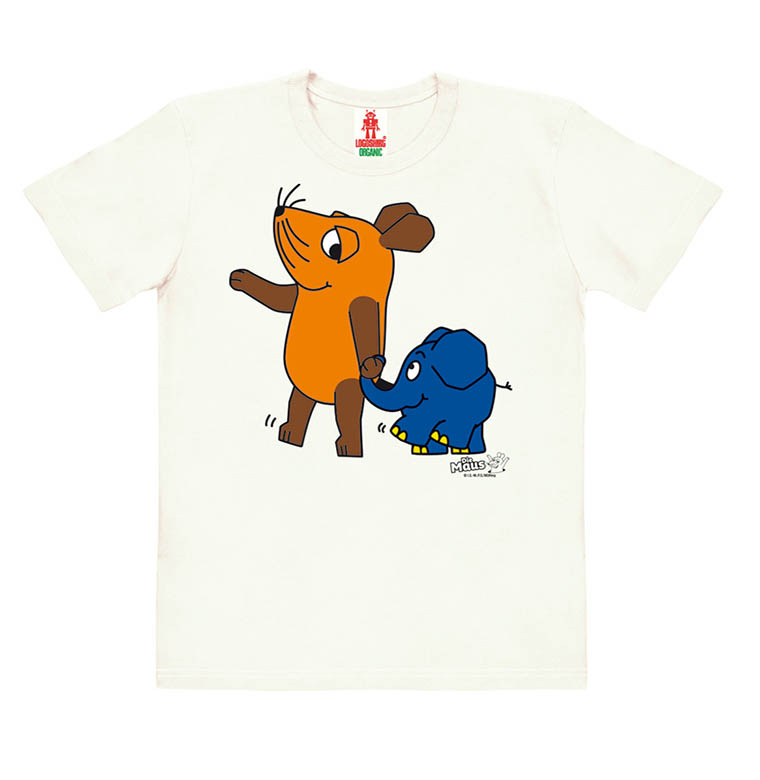Logoshirt Die Sendung mit der Maus - Maus & Elefant - Bio - T-Shirt Print - Kinder Riesige Rabatte