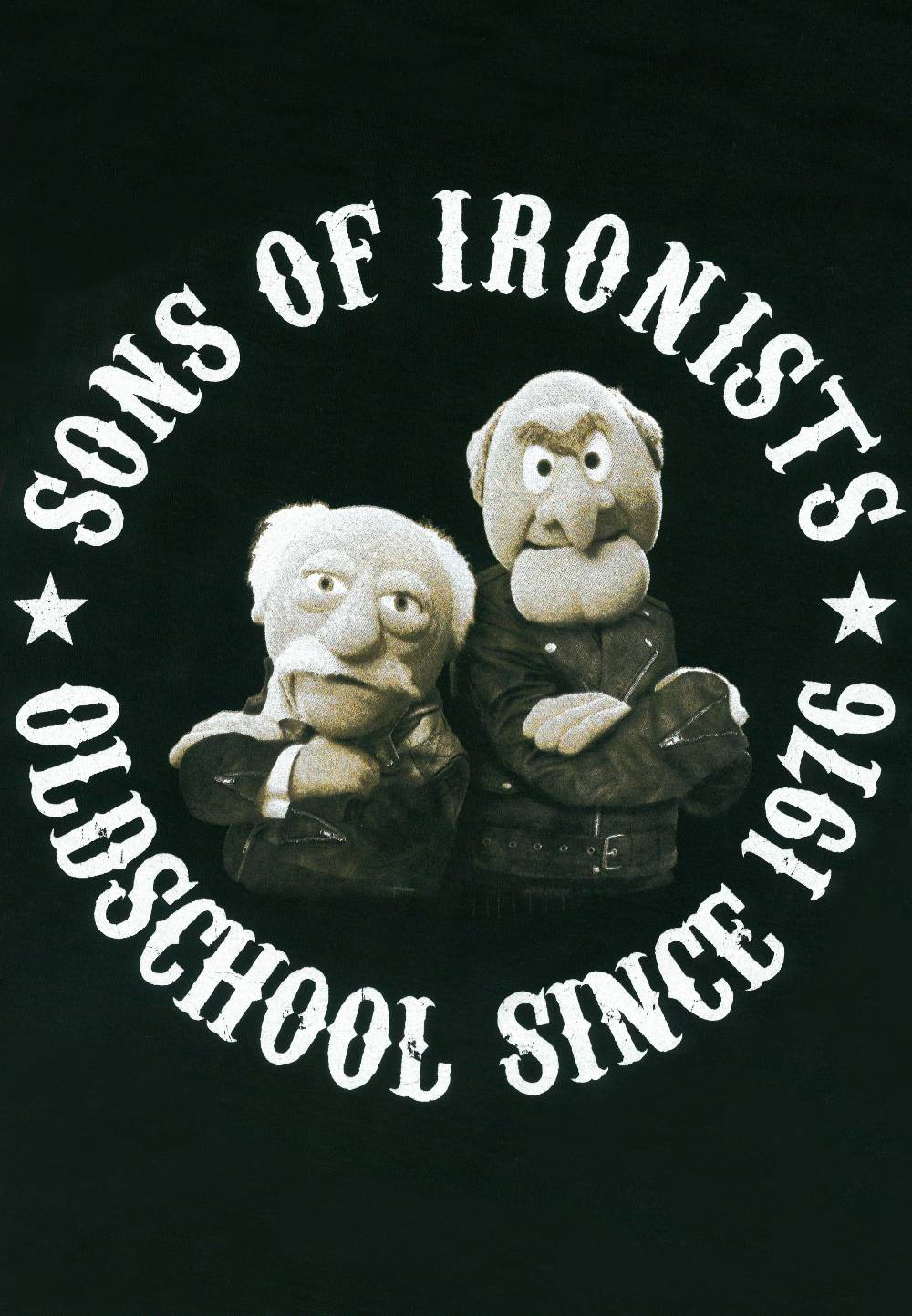 Logoshirt Waldorf & Statler - Sons Of Ironists - The Muppets - T-Shirt Print - Herren Speichern exportieren