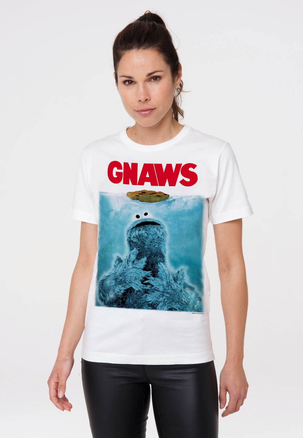 Logoshirt Sesamstrasse - Krümelmonster - GNAWS - T-Shirt Print - Damen zollfrei
