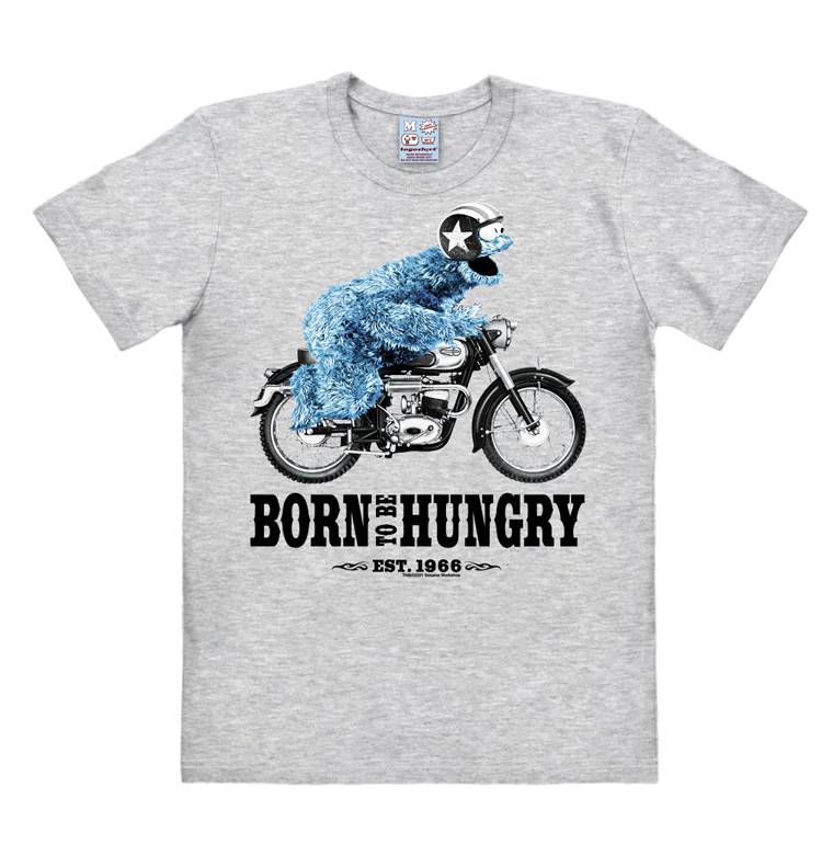 Logoshirt Krümelmonster | Born To Be Hungry | Easy Fit Herren T-Shirt Auslauf