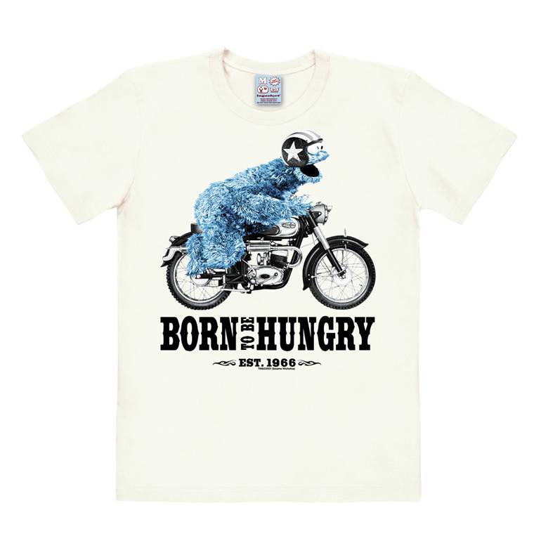 Logoshirt Krümelmonster | Born To Be Hungry | Easy Fit Herren T-Shirt Auslauf