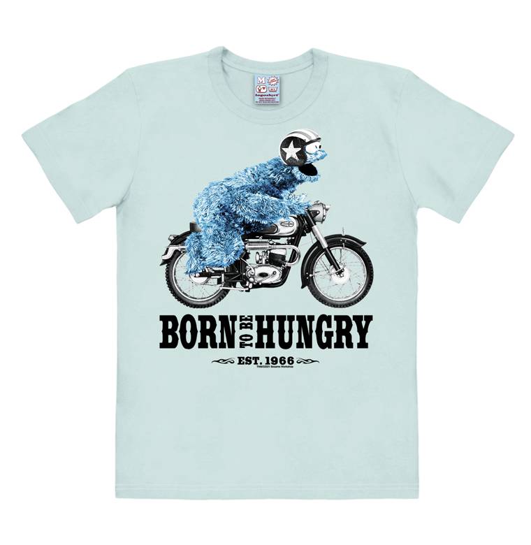 Logoshirt Krümelmonster | Born To Be Hungry | Easy Fit Herren T-Shirt Auslauf